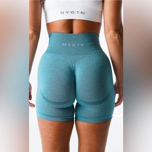 NVGTN biker shorts - teal color